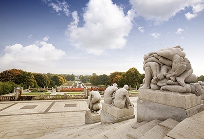 Large stone statues