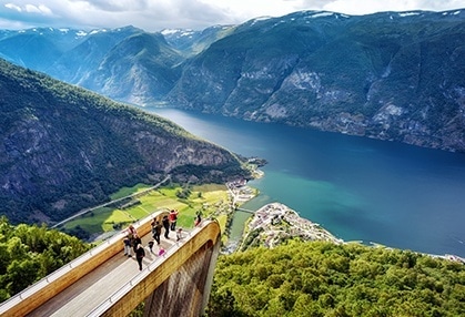 View of fjords