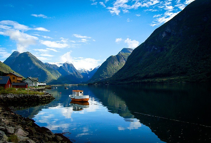 Ferry between fjords