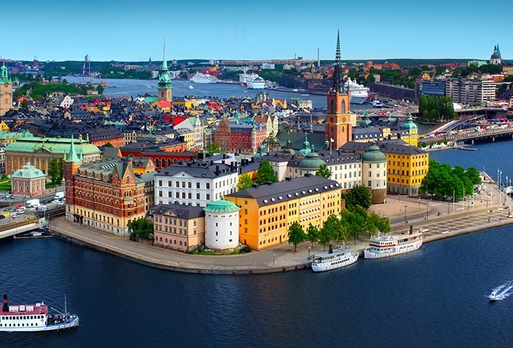 City on a peninsula - Stockholm