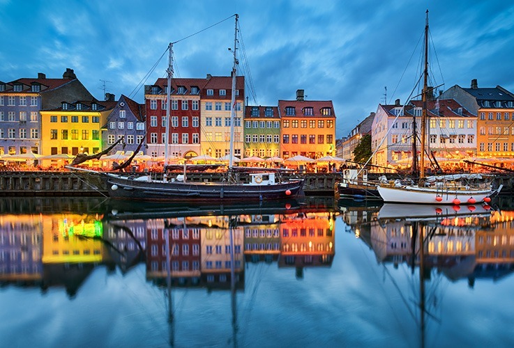 View of copenhagen from canal