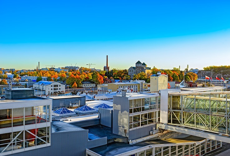 Group of modern buildings