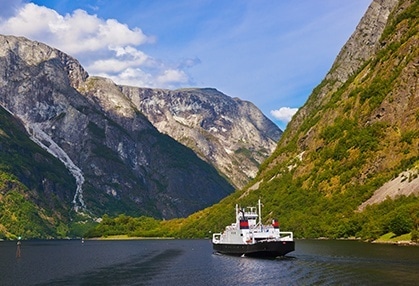 Ferry on water