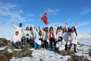 group tour in the norwegian lapland